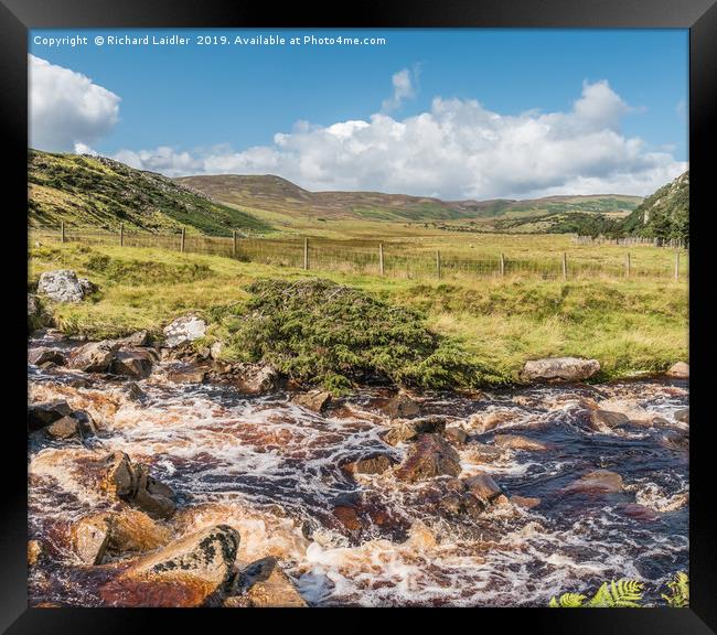 Cronkley Fell from Blea Beck Teesdale, Panorama  Framed Print by Richard Laidler