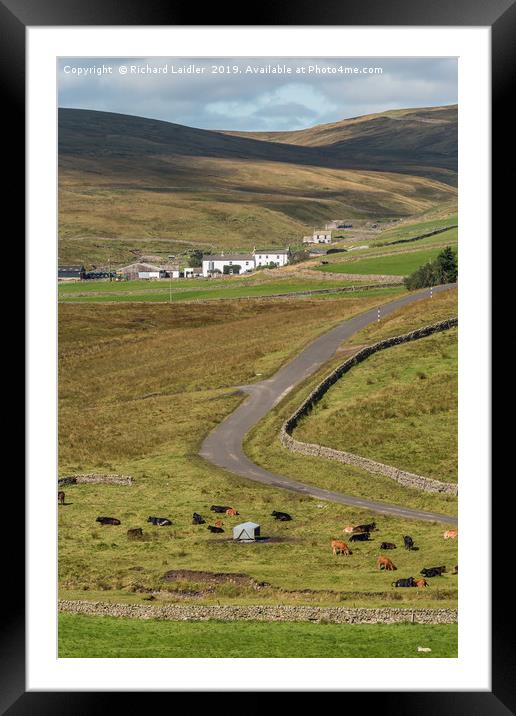 Harwood from Lingy Hill 2 Framed Mounted Print by Richard Laidler