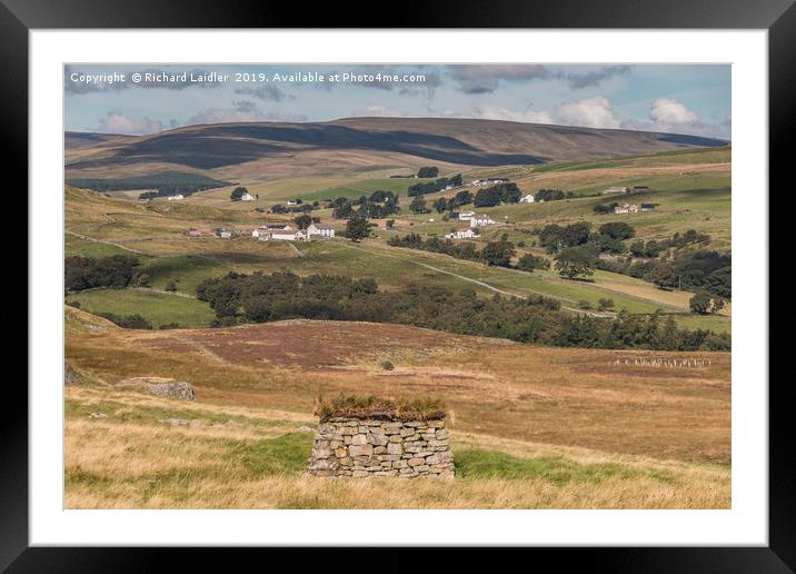 Forest in Teesdale from Holwick Fell 1 Framed Mounted Print by Richard Laidler