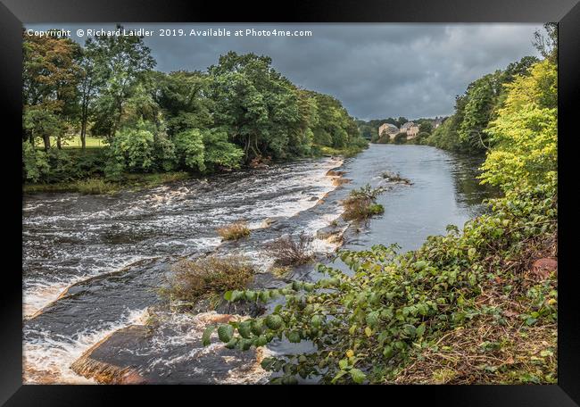 Bright Interval on the Tees at Barnard Castle Framed Print by Richard Laidler