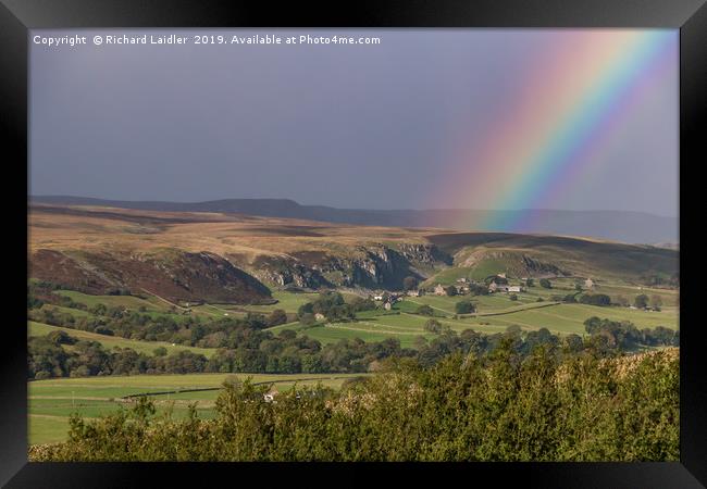 Rainbow's End, Holwick, Teesdale Framed Print by Richard Laidler