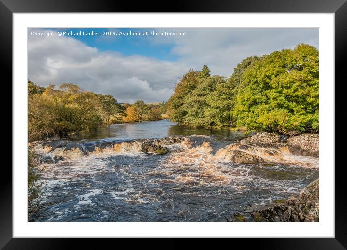 The River Tees between High Force and Low Force Framed Mounted Print by Richard Laidler