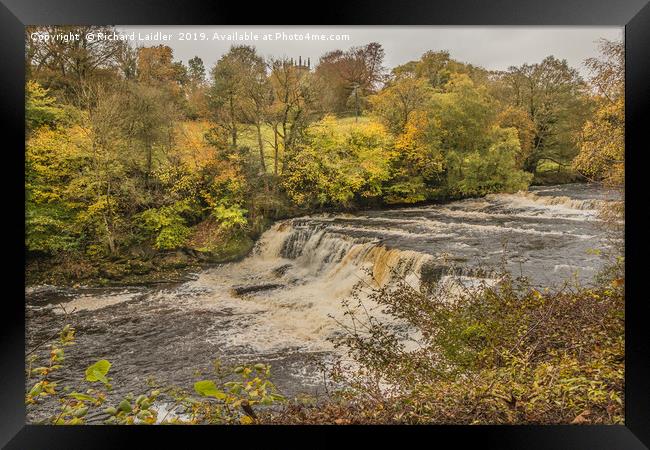 Autumn at Aysgarth Middle Falls, Yorkshire Dales Framed Print by Richard Laidler