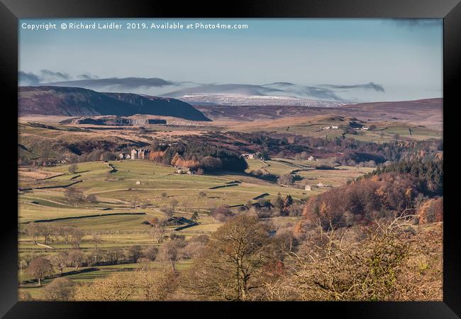 Over Holwick, Teesdale, to Cross Fell Framed Print by Richard Laidler
