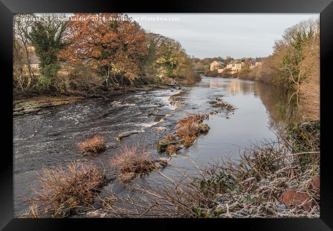 A Frosty Morning on the Tees at Barnard Castle Framed Print by Richard Laidler