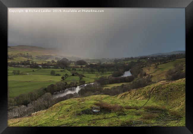 Storm Atiyah, Teesdale,  8 December 2019 Framed Print by Richard Laidler