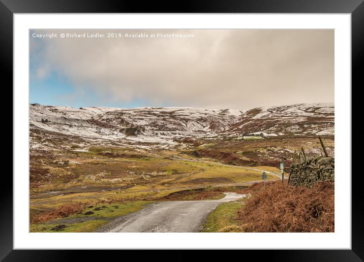Coldberry Mine Remains, Teesdale, in Winter Framed Mounted Print by Richard Laidler