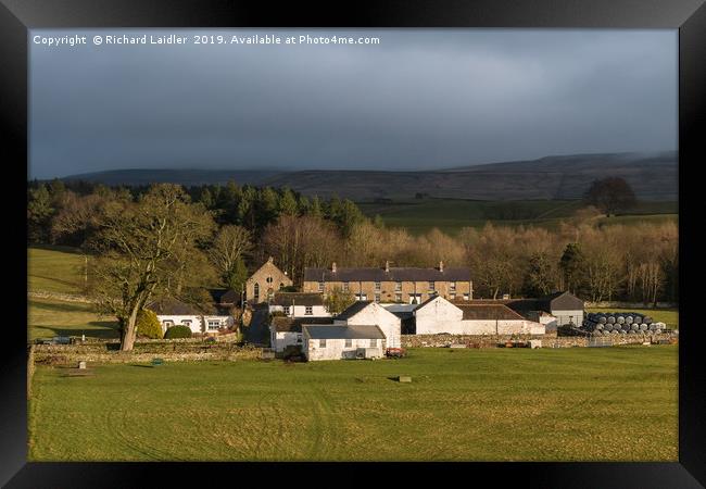 Winter Sun at Bowlees Teesdale Framed Print by Richard Laidler