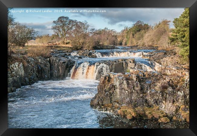 Winter Solstice at Low Force Waterfall Framed Print by Richard Laidler