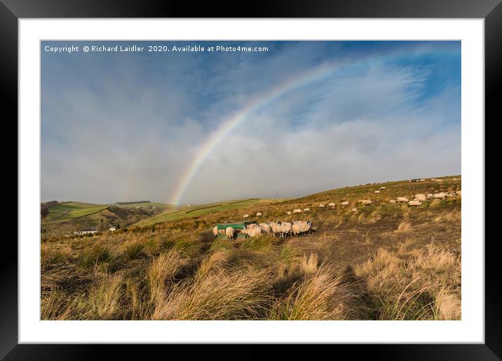 Ettersgill Rainbow 2 Framed Mounted Print by Richard Laidler