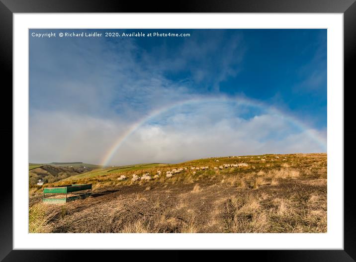 Ettersgill Rainbow 3 Framed Mounted Print by Richard Laidler