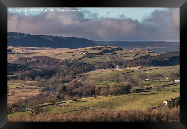 Upper Teesdale and Cronkley from Stable Edge Framed Print by Richard Laidler