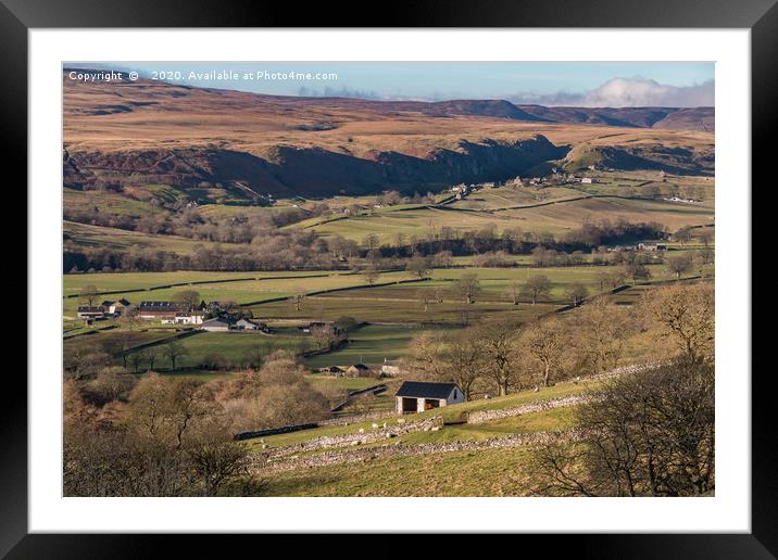 Over to Holwick, Teesdale Framed Mounted Print by Richard Laidler