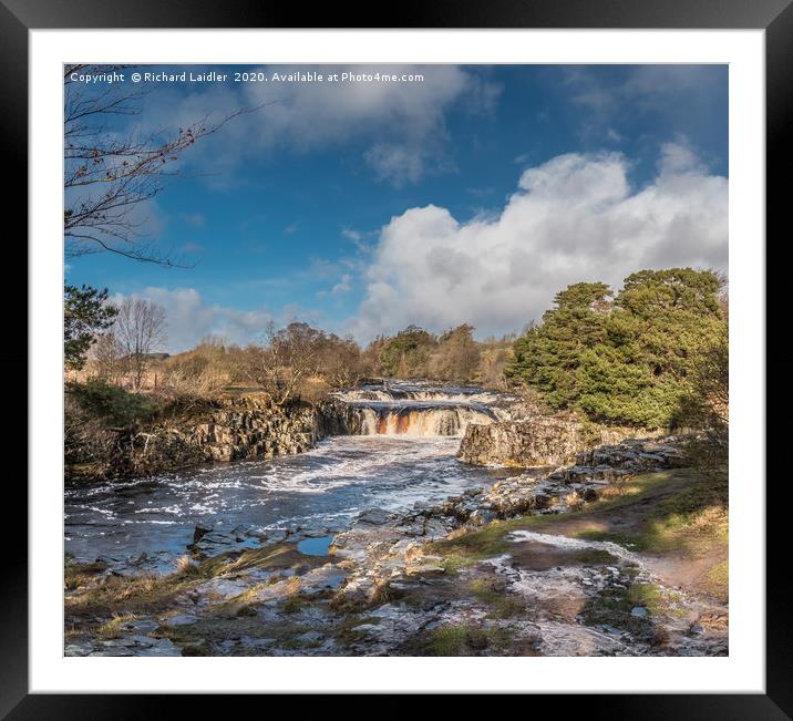 Winter Sunshine at Low Force, Teesdale Framed Mounted Print by Richard Laidler