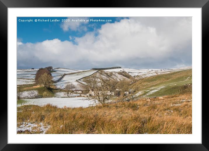 Wintry Ettersgill, Teesdale Framed Mounted Print by Richard Laidler