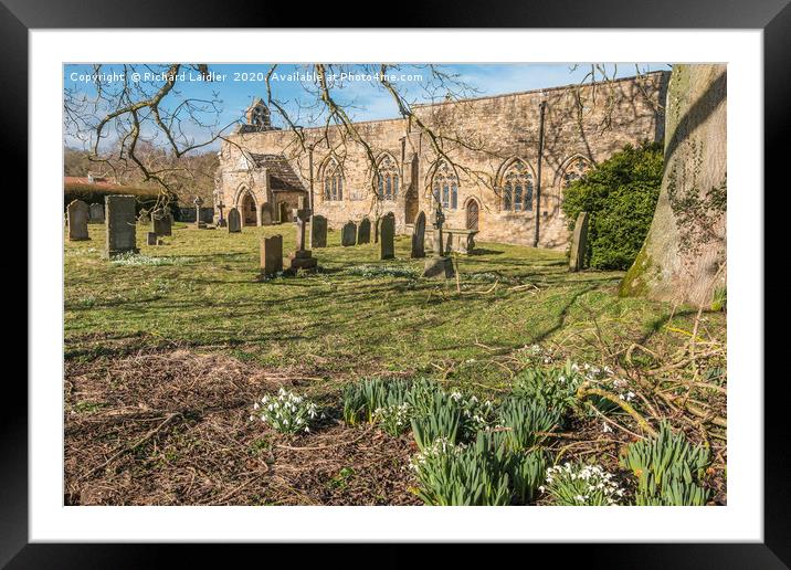 St Mary's, Wycliffe, Teesdale Framed Mounted Print by Richard Laidler