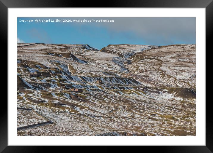 Coldberry Lead Mine, Teesdale, In Winter (1) Framed Mounted Print by Richard Laidler