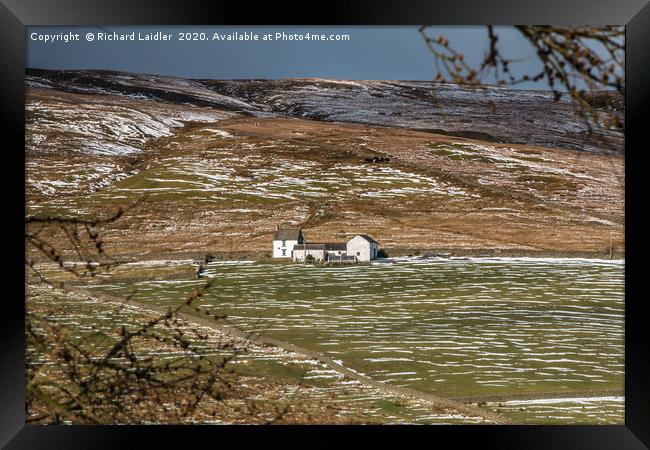 Splendid Isolation - Club Gill farm, Hudes Hope Framed Print by Richard Laidler