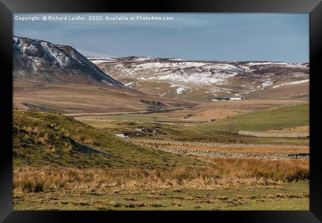 Cronkley Scar and Widdybank Fell, Teesdale Framed Print by Richard Laidler