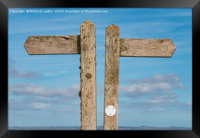 Which Way? Framed Print by Richard Laidler