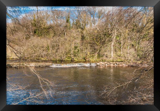 Early spring on the River Tees at Whorlton Framed Print by Richard Laidler