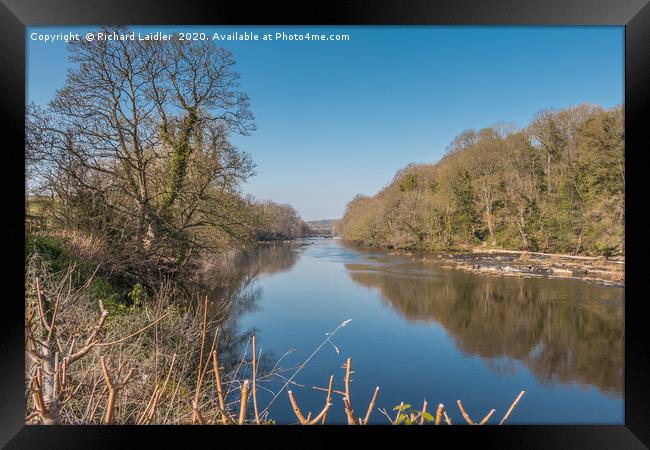 The River Tees at Wycliffe, Teesdale, in Spring Framed Print by Richard Laidler