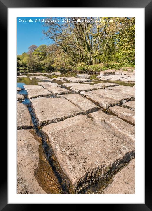 Limestone Pavement at Whorlton Teesdale Framed Mounted Print by Richard Laidler