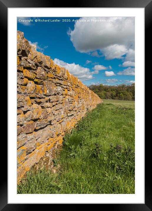 Whorlton Wall Framed Mounted Print by Richard Laidler