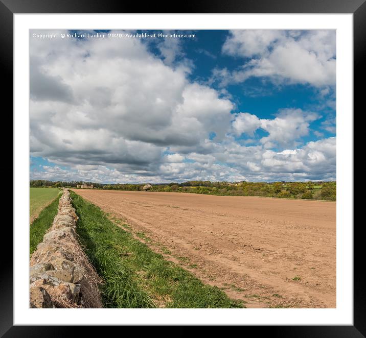 Big Sky over the Teesdale Way at Thorpe, Teesdale Framed Mounted Print by Richard Laidler