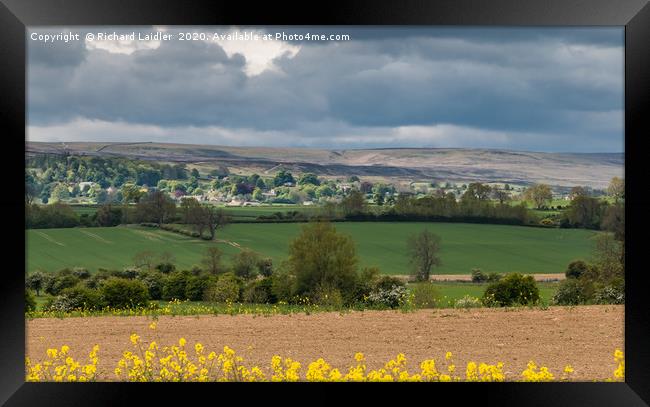 Bright Interval over Barningham Framed Print by Richard Laidler