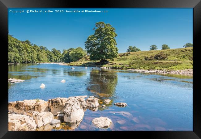 The River Tees at Rokeby in Summer (1) Framed Print by Richard Laidler