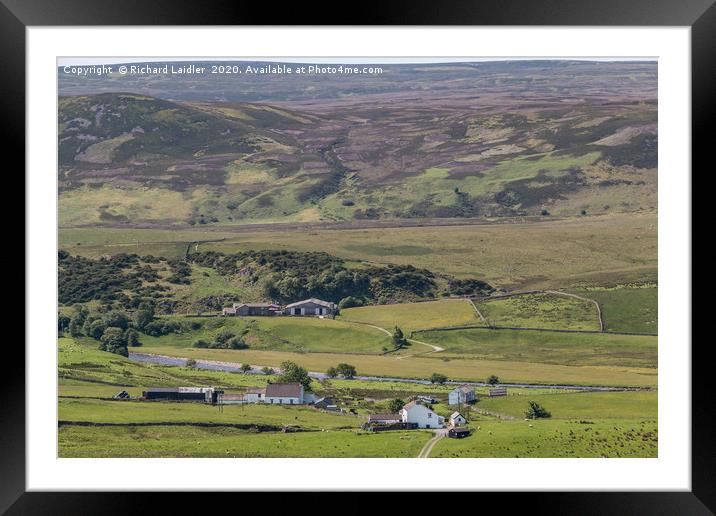 Cronkley and Birk Rigg from High Hurth Edge Framed Mounted Print by Richard Laidler