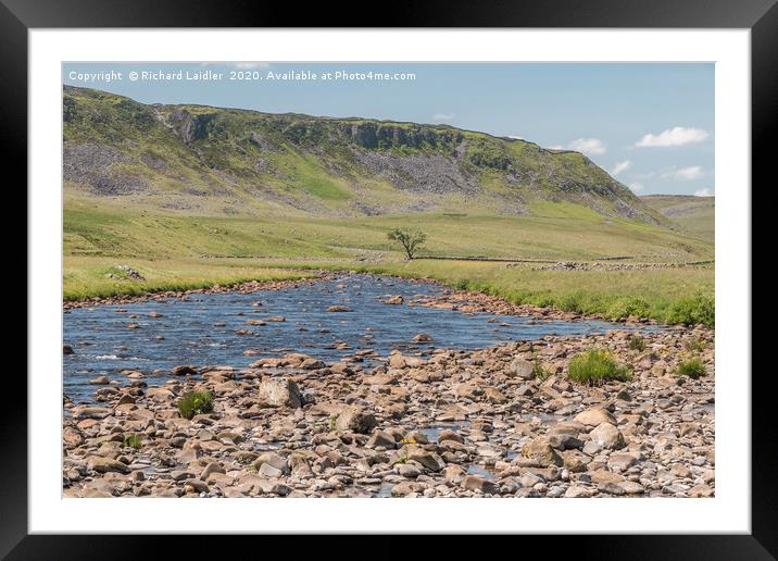  Cronkley Scar and the River Tees Framed Mounted Print by Richard Laidler