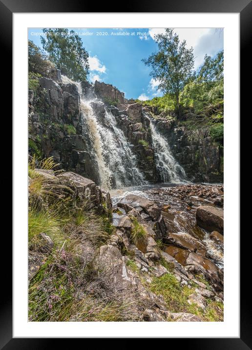 Blea Beck Force Waterfall, Upper Teesdale (2) Framed Mounted Print by Richard Laidler