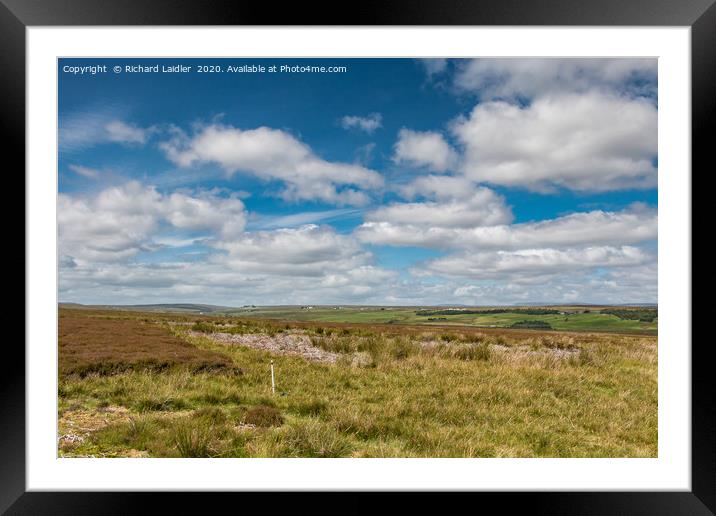 Towards Stainmore Summit from the Pennine Way Framed Mounted Print by Richard Laidler