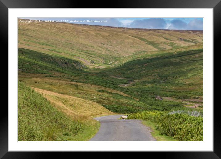 Sunshine and Shadows, Hudes Hope, Teesdale Framed Mounted Print by Richard Laidler