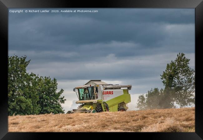 OSR Combining at Hutton Hall Framed Print by Richard Laidler