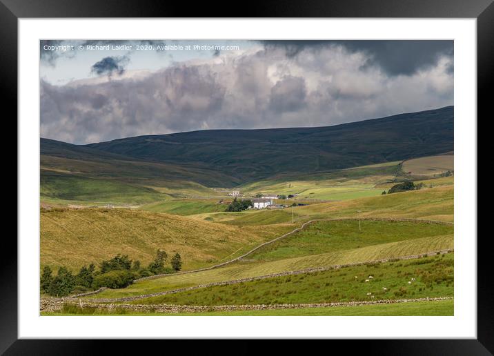 Stoney Hill Farm, Harwood, Upper Teesdale Framed Mounted Print by Richard Laidler
