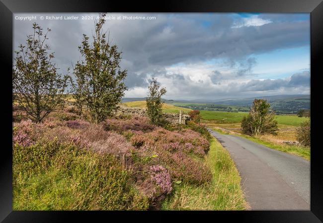 Towards Middleton in Teesdale from Bail Hill 2 Framed Print by Richard Laidler