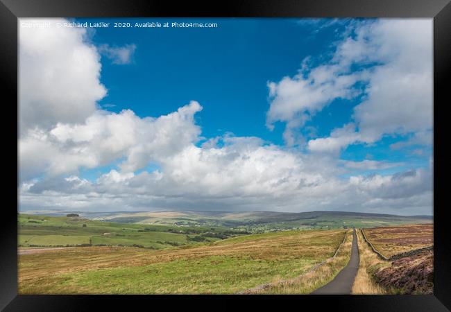 Down into Teesdale from Botany Farm 2 Framed Print by Richard Laidler