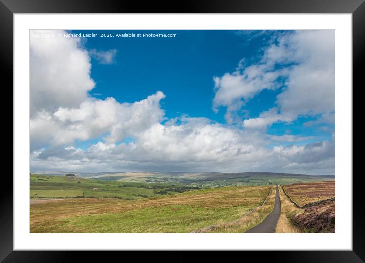 Down into Teesdale from Botany Farm 2 Framed Mounted Print by Richard Laidler