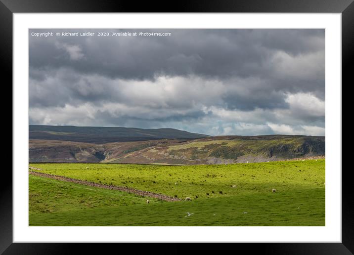 Cronkley Fell from Wool Pits Hill, Teesdale Framed Mounted Print by Richard Laidler