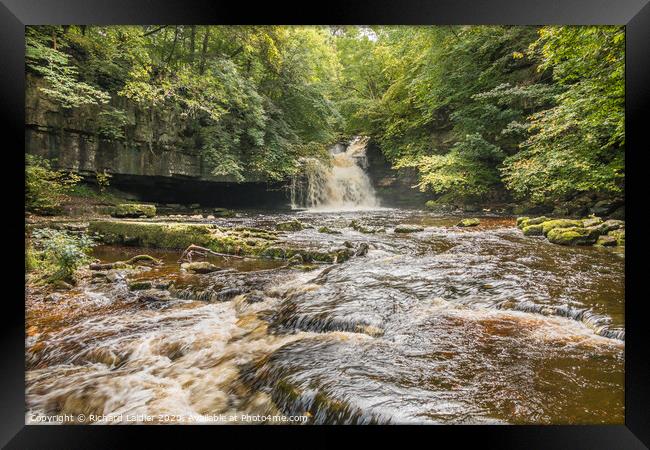 Cauldron Falls, West Burton, Wensleydale Framed Print by Richard Laidler