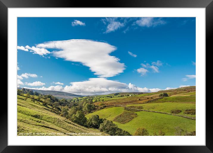 The Walden Valley, Wensleydale Framed Mounted Print by Richard Laidler