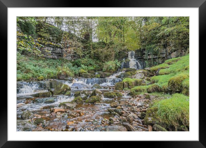 Scar House Waterfall 2 Framed Mounted Print by Richard Laidler
