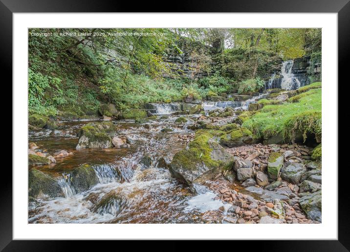 Scar House Waterfall 3 Framed Mounted Print by Richard Laidler