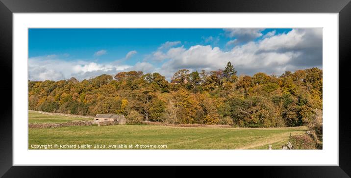 Autumn Panorama at Whorlton, Teesdale Framed Mounted Print by Richard Laidler