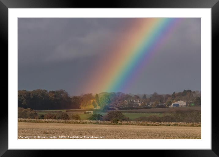 Rainbows End, East Shaws, Whorlton, Teesdale Framed Mounted Print by Richard Laidler