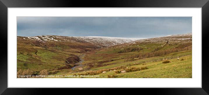 Wintry Hudes Hope Panorama (1) Framed Mounted Print by Richard Laidler