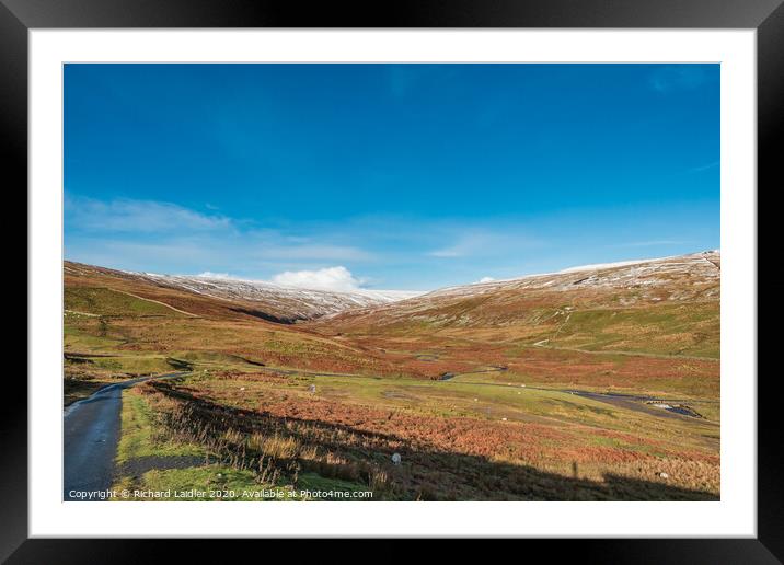 A wintry Hudes Hope Valley, Teesdale (3) Framed Mounted Print by Richard Laidler
